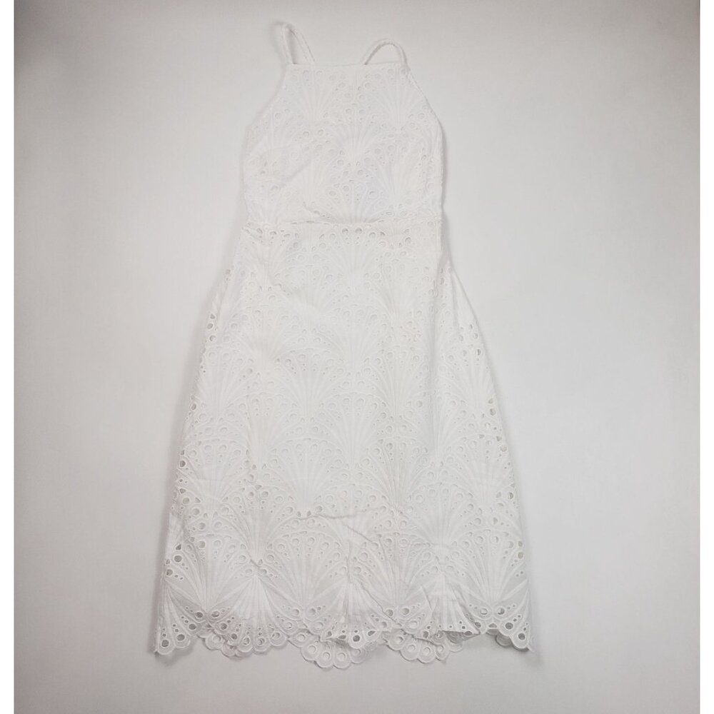 Andie Swim The Roatan Midi Dress White Cotton Eyelet Lace Lined - Pick Your Size - Picture 3 of 16